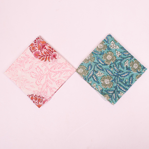 Artisan Block Print Cotton <b>Square</b> <b>Scarf</b> Skin Friendly Casual Wear Bandana Lightweight Cotton Headwear Unisex Wrap - Product Image 3