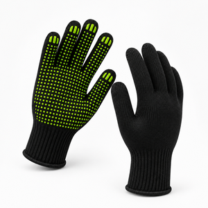Gants de protection en PVC à points offerts sur la surface offrent une couverture confortable, une mobilité flexible et une prise en main sûre pour la manutention quotidienne des matériaux. - Product Image 1