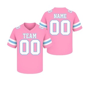 Custom Sublimation American Football Jersey V Neck Quick Dry Polyester Unisex Team Sports Shirt with Name and Number - Product Image 6