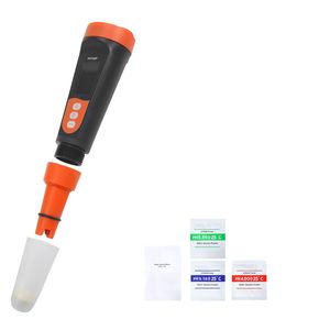 Medidor de pH Impermeable IP68 con Pantalla VA, Rango de pH 0-14, Kit de Prueba de Bolsillo, Paquetes de Polvo de Calibración para Uso Industrial y de Bebidas - Product Image 1