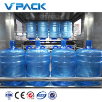 QGF-700 de remplissage de 5 gallons pour l'eau minérale Machine à eau à faible coût 700BPH pour les démarrages