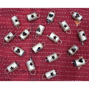 Campanas de Viento Vintage de Metal Rústico Elegante con Diseño de Estrella y Corazón, Suministros de Artesanía, Técnica de Soldadura de Latón para el Hogar - Product Image 2