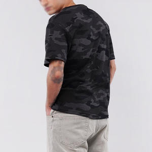 Camiseta de Camuflaje para Hombre, Estilo Urbano, Tejido Texturizado, Algodón Grueso, Informal, Verano, Moda, Venta al Por Mayor, Fabricante, Suministro OEM - Product Image 2