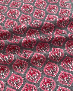 Eco-Friendly Grey Pink Mughal Buta Hand Block Print Cotton <b>Fabric</b> Indian Sanganeri Girls Dress Sewing Textile by Yard - Product Image 4