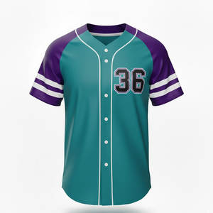 Camiseta de Béisbol Personalizada Unisex, Corta, 100% Poliéster, Tejido Atlético Transpirable, Diseñada para Uniformes de Equipo, Juegos, Entrenamiento, Casual - Product Image 2