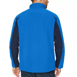 Chaqueta softshell transpirable y ligera para logotipo personalizado, con cremallera, talla grande, mangas largas, estilo urbano. - Product Image 2