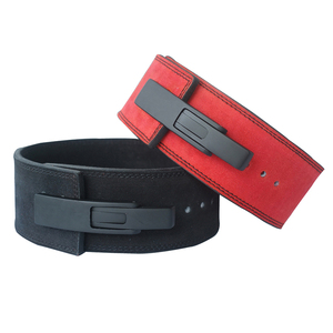 Ceinture de musculation pour hommes en cuir de vachette respirant, multicolore, avec logo personnalisé, fermeture à boucle à ardillon, vente en gros - Product Image 1