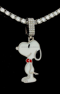 Plata de Ley 925 lindo Animal perro mascota collares y colgantes mujeres moda joyería fabricación para mujer regalo - Product Image 5