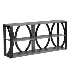Consolle Industriale a 3 Livelli da 180 cm per Ingresso, Foyer, Soggiorno - Soluzione Salvaspazio Lunga e Stretta - Product Image 1