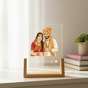 Lampe LED pour couple romantique, lumière de nuit personnalisée avec photo, design artistique inspiré de Ghibli - Product Image 4