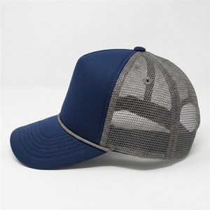 Classic Navy Blue Mesh Trucker <b>Cap</b> Adjustable <b>Snapback</b> Hat Breathable Casual Outdoor Streetwear Headwear - Product Image 5