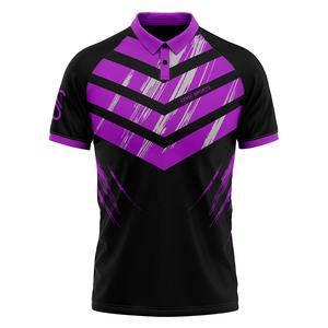 Venta caliente de los hombres de golf para camisetas de polo logotipo bordado personalizado poliéster sublimación impresión tela de punto - Product Image 3