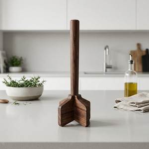 Hachoir à viande en bois fait main durable, ustensile de cuisine de table haut de gamme, décoration d'intérieur, haute qualité, idéal pour un cadeau de pendaison de crémaillère, vente en gros, direct usine - Product Image 1