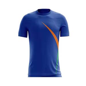 Nouveau T-shirt unisexe sportif surdimensionné en polyester/coton respirant à séchage rapide, teinture unie, OEM pour hommes - Product Image 4
