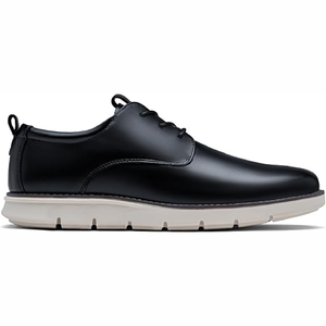 Zapatos Oxford de Cuero Genuino Negro para Hombre, con Punta Puntiaguda, Cordones, Aumento de Altura, Antideslizantes, Suela de Goma Acolchada, para Todas las Temporadas - Product Image 4