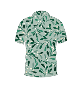 เสื้อโปโลสีเขียวแบบกำหนดเอง พิมพ์ลายแบบ Sublimation เสื้อกอล์ฟแขนสั้นลำลอง ชุดกีฬาทีม - Product Image 6