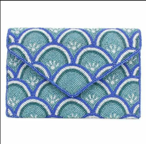 Sacs de voyage pour femmes de style bohème indien, faits à la main, brodés, avec perles de verre, carrés, couleurs mélangées, ART INDIAIS EXOTIQUE - Product Image 4