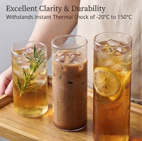 Verre Highball Moderne 500ml Écologique Léger Ultra Fin – Tumblers à Whisky Premium pour Fêtes, Boissons et Cadeaux Alcoolisés