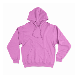 Sweat-shirt à capuche unisexe rose bébé, coupe classique, couleur unie, en molleton de coton écologique, respirant, décontracté, avec poche, pour l'hiver - Product Image 3