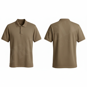 Polo personnalisé uni à manches courtes en mélange de coton respirant pour l'été, T-shirt décontracté, logo personnalisé, vente en gros - Product Image 4