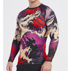 Camiseta de Compresión de Manga Larga para Hombre, para Gimnasio, Entrenamiento, Secado Rápido, Ropa Deportiva Personalizada OEM - Product Image 2
