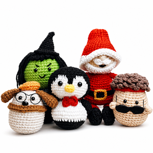 Jouets mini-pommes faits main, mignons et amusants pour tous les âges, rembourrés en coton PP, 100% coton, forme personnalisée, JNC Macramé, personnages sur mesure - Product Image 1