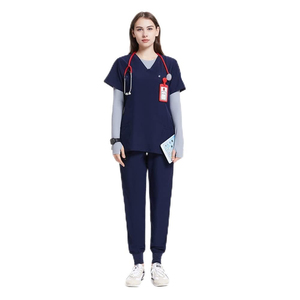 Unisex Hospital Uniforms Medical <b>Scrub</b> <b>Sets</b> for Women Men Customised Salon Spa Uniforms <b>Sets</b> Straight Pants <b>Scrubs</b> Uniform - Product Image 3
