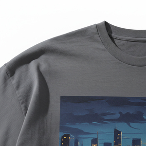 Camiseta Oversize de Diseño Novedoso, Estilo Urbano, con Bajo Deshilachado, Estampado Personalizado, Hip Hop, Ajuste Holgado, para Hombre, con Gráficos - Product Image 5