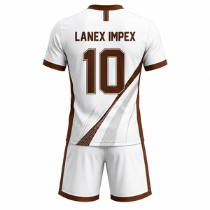 ชุดฟุตบอลแบบซับลิเมชั่นสั่งทำพิเศษสำหรับผู้ชาย เสื้อ กางเกง ถุงเท้า ชุดเต็มรูปแบบ ระบายอากาศ แห้งเร็ว ชุดกีฬาสำหรับฝึกซ้อมทีม - Product Image 3