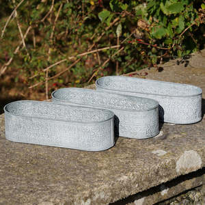Macetas decorativas de zinc para jardín, macetas metálicas decorativas para exteriores, macetas a precio de mayorista, macetas metálicas redondas. - Product Image 2