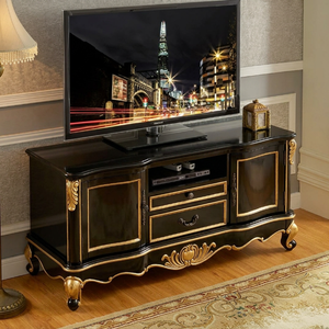 <span class=keywords><strong>Meuble</strong></span> <span class=keywords><strong>TV</strong></span> de Luxe Personnalisé en Bois Massif, Console Multimédia Classique Française, Centre de Divertissement Antique pour Villa, <span class=keywords><strong>Salon</strong></span>, Hôtel (OEM) - Product Image 1