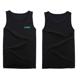 Chaleco informal personalizado al por mayor con logotipo, camiseta sin mangas para gimnasio, 100% algodón, transpirable, deportiva, para entrenamiento, singlet para hombre, camiseta sin mangas de algodón. - Product Image 2