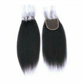 Indian Remy Hair <b>U</b> <b>Part</b> <b>Wig</b> Natural Black Long for Lace Double Drawn Human Hair 5x5 Transparent Lace Base - Product Image 3