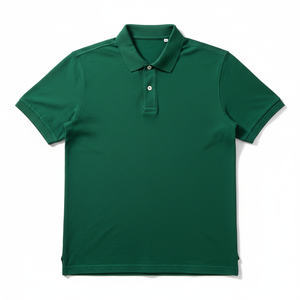 Polo décontracté et élégant pour homme 100 % coton avec poche, anti-plis, manches courtes, imprimé brodé, personnalisable, coupe confortable - Product Image 1