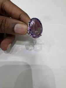 Anillo de amatista hecho a mano de Plata de Ley 925 con piedra ovalada grande estilo clásico el mejor regalo de cumpleaños o aniversario para fiestas - Product Image 5