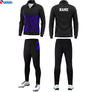 Conjunto Deportivo de Invierno para Hombre, Color Negro, con Cierre, Estilo Deportivo, Ropa Deportiva, Traje de Fútbol, Informal, para Otoño, Transpirable, de Longitud Completa - Product Image 5