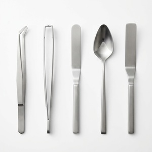 Ensemble de 5 ustensiles de présentation alimentaire en acier inoxydable pour chef professionnel, outils créatifs pour la présentation, la décoration et la garniture des plats - Product Image 1