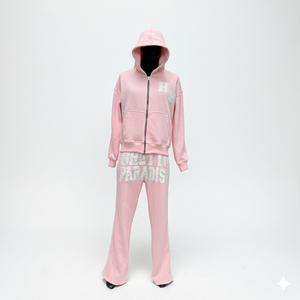 2025 Unisex Sun Faded Top Distress <b>Embroidery</b> Custom Logo Heavy Weight 100%Cotton Oversize Tracksuits - Product Image 4