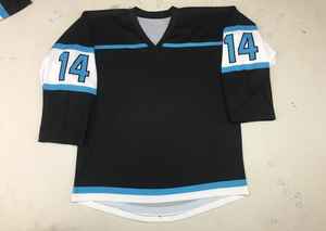 Maillot de hockey sur glace unisexe de haute qualité personnalisable avec logo brodé ou imprimé sur toute la surface par sublimation - Product Image 3