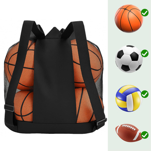 Custom Basketball <b>Backpack</b> With Ball Compartment Large Capacity Sports Bag For Training Team Gear Athletic Ball Bag For Sale - Product Image 3