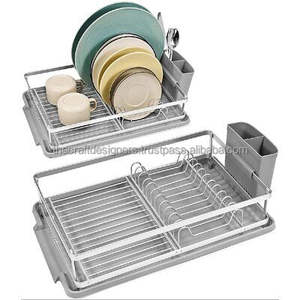 Escurridor de metal de nivel ajustable para organización personalizada que permite una disposición flexible de platos, tazas y utensilios - Product Image 5