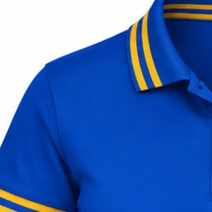 Polo Sigma Gamma Rho bleu pour femme, à manches courtes, col classique, avec lettres grecques, vêtement de sororité, haut décontracté de golf brodé - Product Image 3
