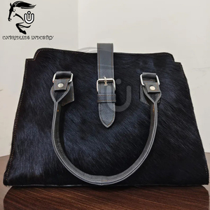 Bolso Tote de Cuero Vacuno Negro Hecho a Mano con Asas de Cuero Genuino Gris Oscuro para Todas las Temporadas - Product Image 4