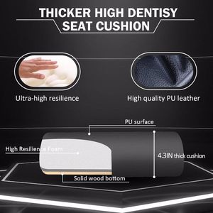 Sedia da gioco ergonomica in pelle sintetica poggiapiedi reclinabile per Gamer sedia da ufficio comodo per Computer supporto lombare per gioco pesante - Product Image 4