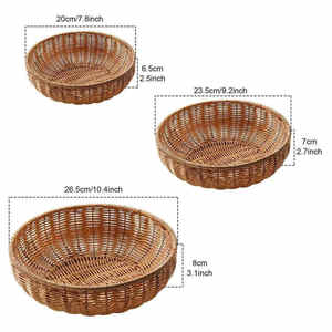 Cesta de Almacenamiento de Ratán Tejida a Mano de Lujo a Precio Económico, Diseño Atractivo, Ecológica, Duradera, Decoración Vintage para Baño - Product Image 5