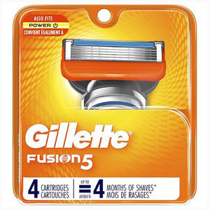 Lames de rasoir Gillette Fusion5 pour hommes, paquet de 24 recharges de lames de rasoir avec tondeuse de précision, 5 lames anti-friction - Product Image 2