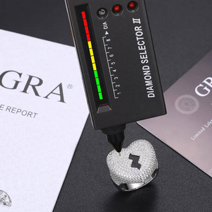 Broken Heart Moissanite Diamond <b>Ring</b> 925 Silver Iced Out Mens Hip Hop <b>Statement</b> <b>Ring</b> - Product Image 1