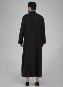<b>Men</b> Juba Long Modest Robe Traditional Islamic Muslim Clothing Comfortable Loose Fit Breathable Material - Product Image 2