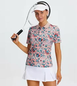 Nueva Llegada: Camiseta Polo para Mujer, Hecha de Algodón, Mangas Cortas, Tela de Alta Calidad, Estilo Deportivo Casual, Diseño Estampado - Product Image 4