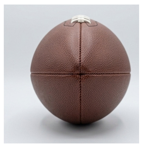 Ballon de football américain professionnel en cuir PU de haute qualité, marron, durable, portable, avec logo personnalisé, pour l'entraînement sportif - Product Image 3